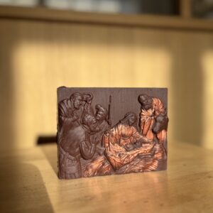 moulage en chocolat de crèche